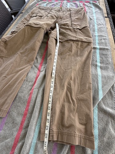 Cabelas Herren W38 Khaki Outdoor Convertible Cargo Hose Baumwollmischung - Bild 2 von 9