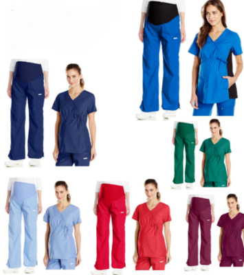 Cherokee Womens Scrubs Set Flexibles Maternity Top 2892 Pants 2092