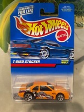1997 Vintage Hot Wheels Collector #857 T-BIRD STOCKER Orange w/Chrome 5 Dot Sp