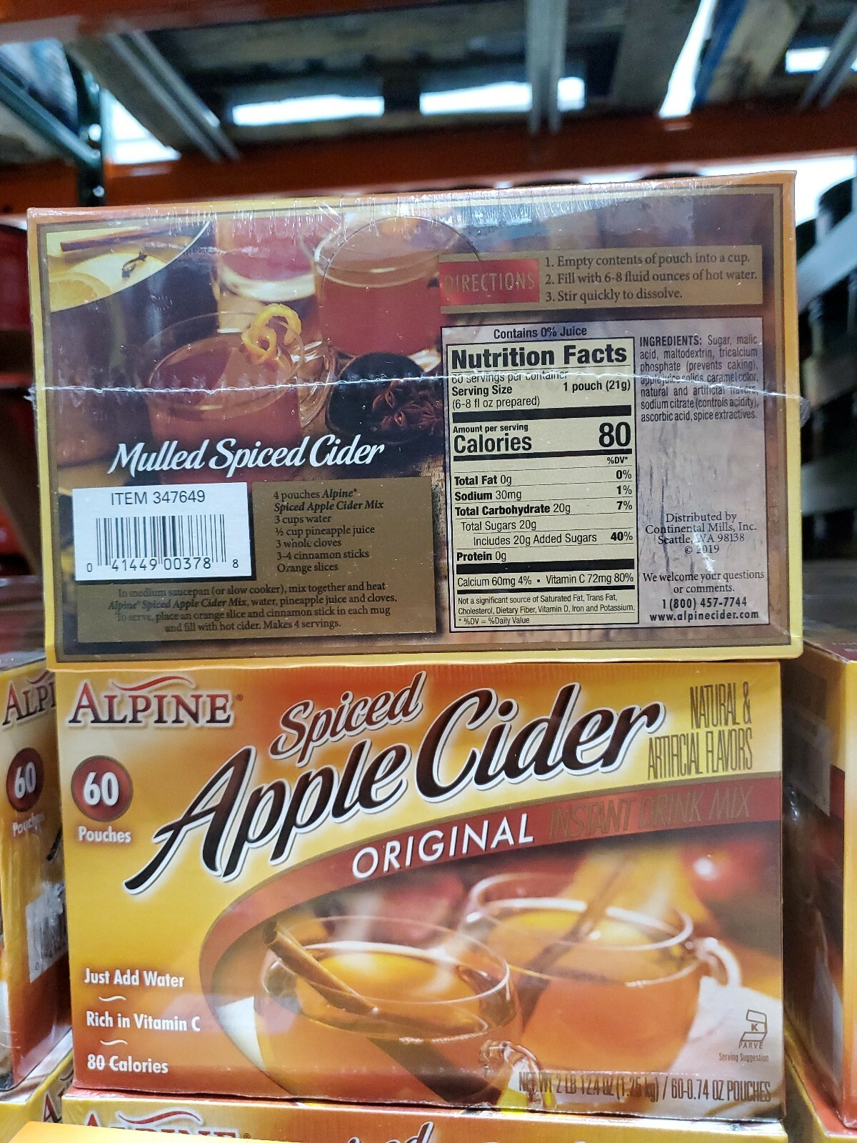 Alpine spiced apple cider 60 count eBay