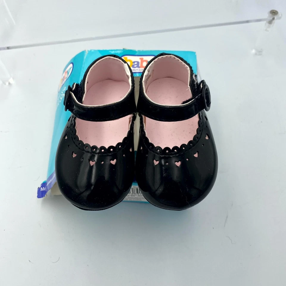 Zapatos informales Baby Connection 429-2W niño pequeño EE. UU. 1 Mary Jane charol negro Foto 3 de 4