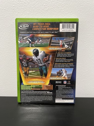 NFL Fever 2004 Xbox Original RARE Microsoft Company Store Purchase CIB - Picture 4 of 4