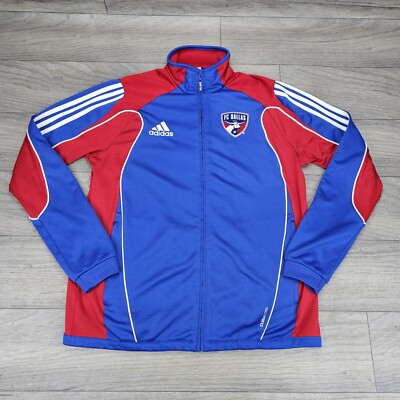 ADIDAS Climacool FC Dallas Soccer Team Full Zip Athletic Track