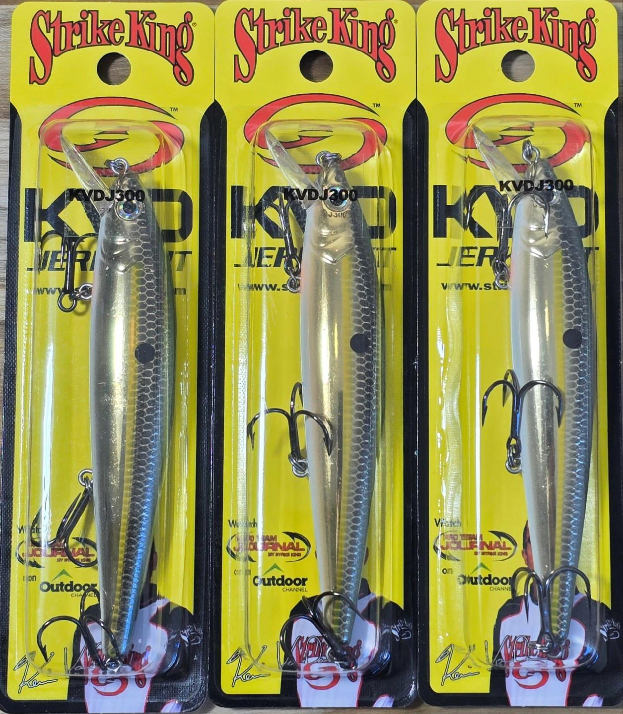 Ct. of 3 Strike King KVD 300 Series Suspending Medium Diving Jerkbait - 4.75" - Image 2