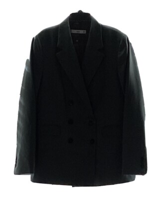 Ming Basics V Neck Button Down Long Sleeve Dress Coat