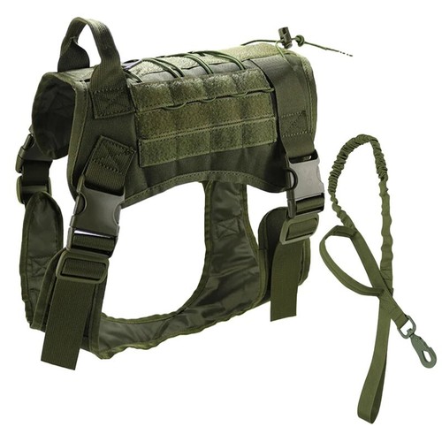 Tactical Dog Vest US Working Dog Military Harness with Handle No-pull Large - Picture 30 of 33
