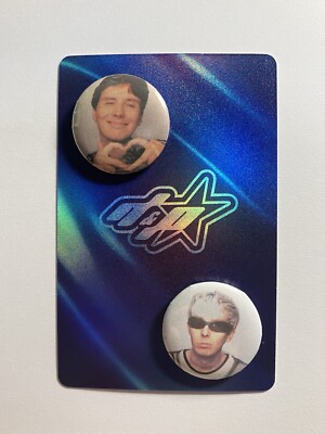 Dan und Phil schrecklicher Einfluss Fotokarte Pin Button Abzeichen Packung X2