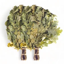 SET OF 2 Oak Sauna Whisk Banya Venik Sauna Broom ДУБОВЫЙ ВЕНИК БАННЫЙ