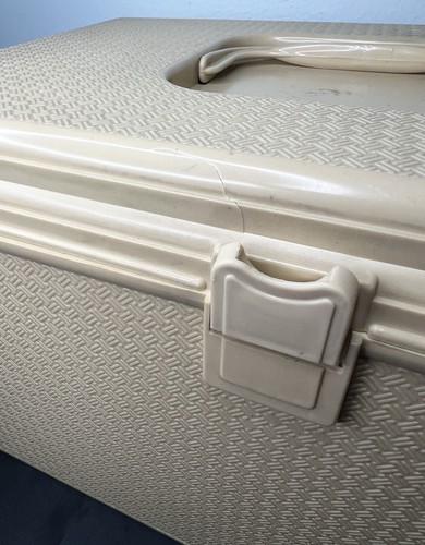 Vtg Wilson Wil-Hold Large Beige Plastic Sewing Box w/Tray Insert USA 8”x13”x8.5” - Picture 13 of 24