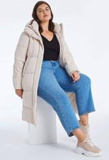 Capsule Ecru Long Padded Duvet Coat - Uk 32 - Womens