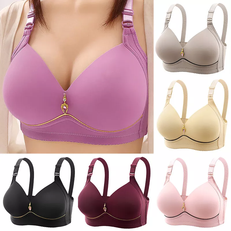 Women Push Up Bra Lingerie Brassiere Non Wired Comfort Soft Breathable  Underwear