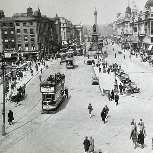 Vue stéréo ancienne Dublin Irlande vue centre ville vers 1920 Y4617 - Photo 4/5