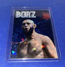 Khamzat Chimaev UFC Custom "Borz" Holo Refractor Trading Card