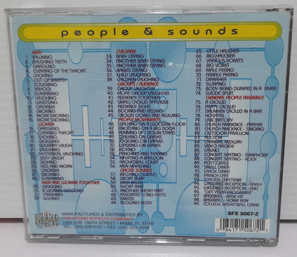 THE ULTIMATE SOUND EFFECTS LIBRARY - CD - PEOPLE & SOUNDS - VOL.3 - Image 2 of 2