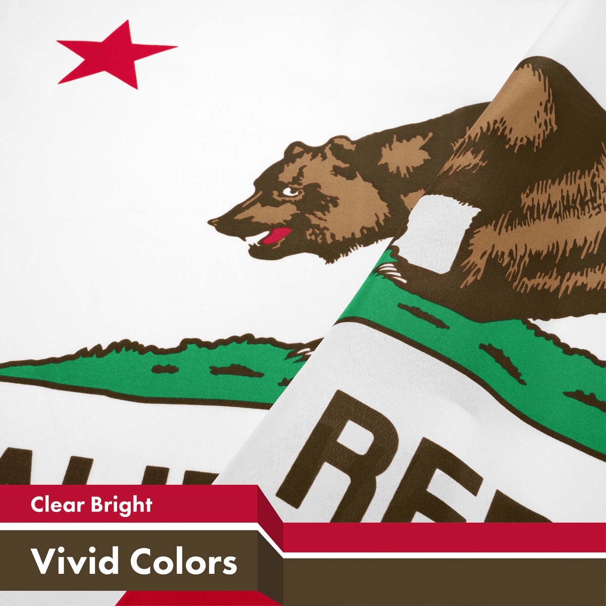NEW G128 California Flag 2-Pack 3x5 FT Printed 150D