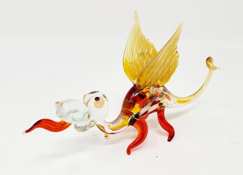 Dragon Hand Blown Art Glass Ornament Colorful Figurine Decor Gift Russia Rare #1 - Picture 2 of 10