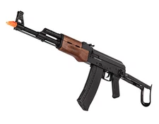 WellFire Co2 Gas Blowback AK Rifle AirSoft w/Folding Stock 420 FPS Faux Wood