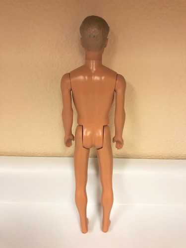 2008 Beach Party Ken Doll Blonde Molded Hair Blue Eyes Swim Trunks & Tank Top - Picture 4 of 8