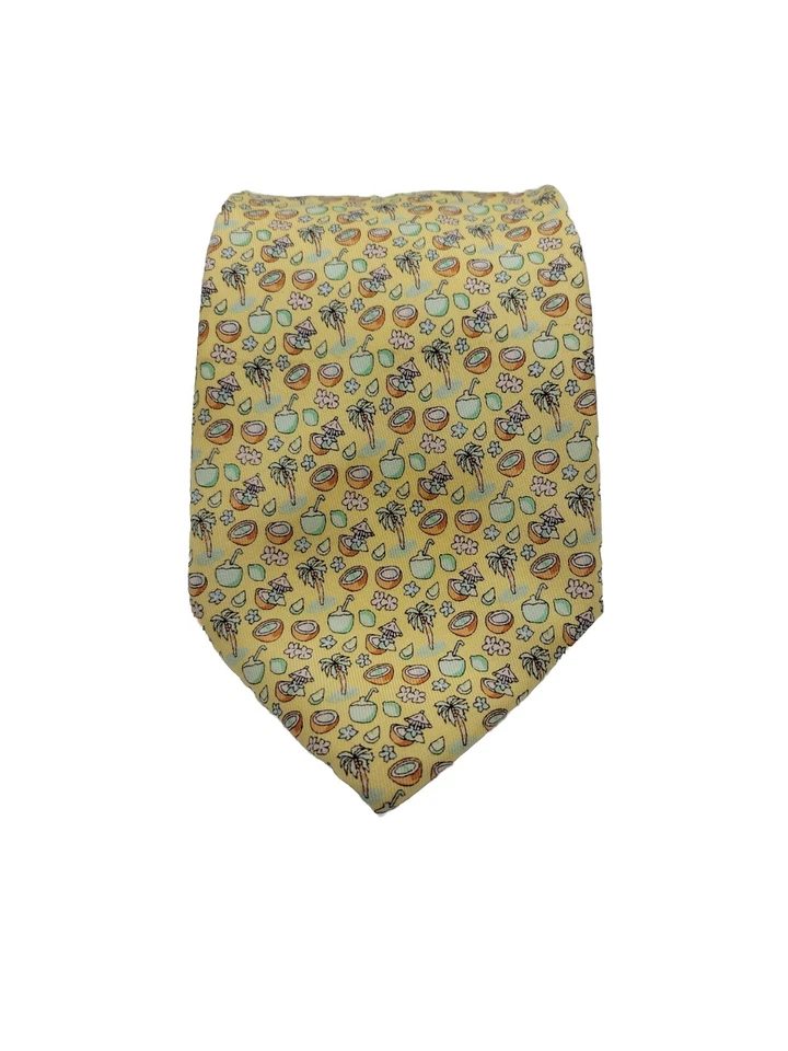 Vineyard Vines Tie Martha's Vineyard Tropical Palmera Vacaciones 60" x 3.75" Foto 3 de 4