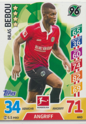 Match Attax Extra 17 / 18 - 440 - Ihlas Bebou