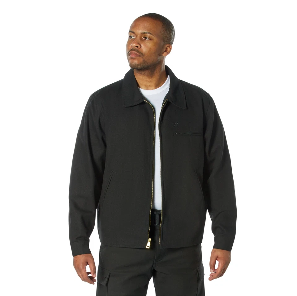 Rothco Lightweight Canvas Work Jacket - Black - Image 4 of 4