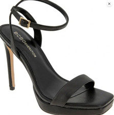 BCBGeneration Womens CADENCE Black Leather Pu...