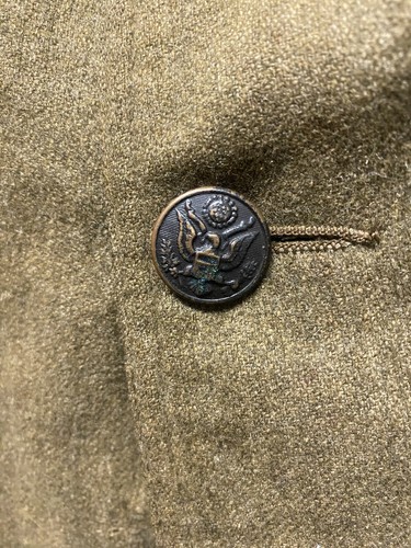 Rare WW1 US Army Button Khaki Service Vintage Jacket Sonneborn Co 1917 Dough Boy - Picture 9 of 17
