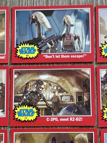 Star Wars Red Cards 2004 Topps Heritage Lot of 10 - Afbeelding 8 van 24