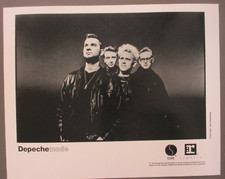 Depeche Mode black & white 8 X 10 glossy promo photo Horizontal 1990 !