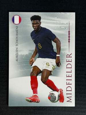 2024 Futera Unique Nostalgia Pink #057 Aurelien Tchouameni 22/55