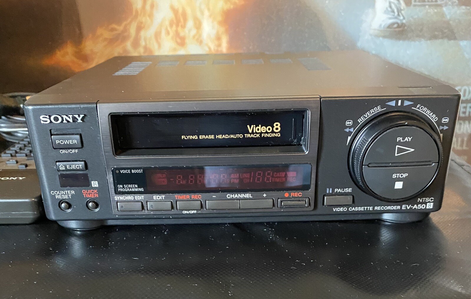 SONY EVA50 Video8 8mm VCR Player with Remote eBay