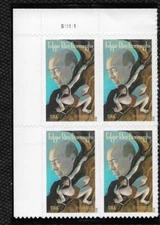 SCOTT 4702 "FOREVER" EDGAR RICE BURROUGHS PLATE BLOCK OF 4 MNH FREE SHIPPING