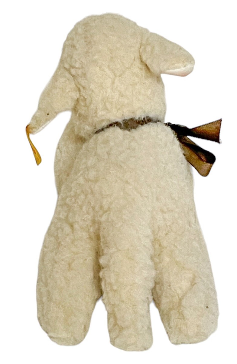 Vtg Steiff Lamb Stuffed Plush Mini Floppy 7inch Realistic