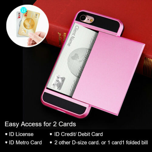 Für iPhone SE 2. / iPhone 7 8 Hülle Wallet Kartenfach Hybrid Armor Handy Cover - Bild 31 von 35