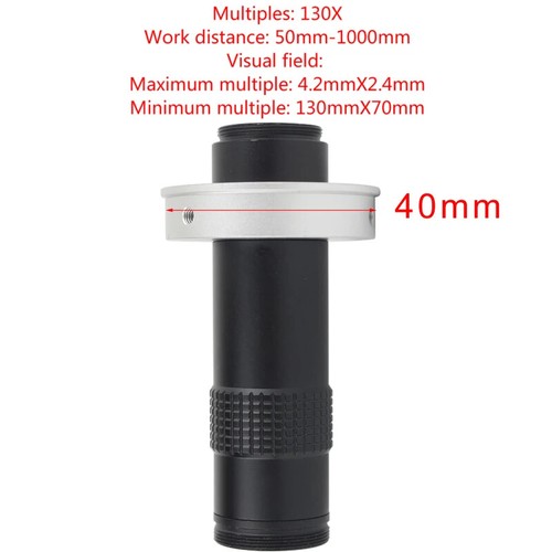 Adjustable Magnification 100X 130X 180X 200X 300X 360X 500X Zoom C Mount Lens - Picture 16 of 22