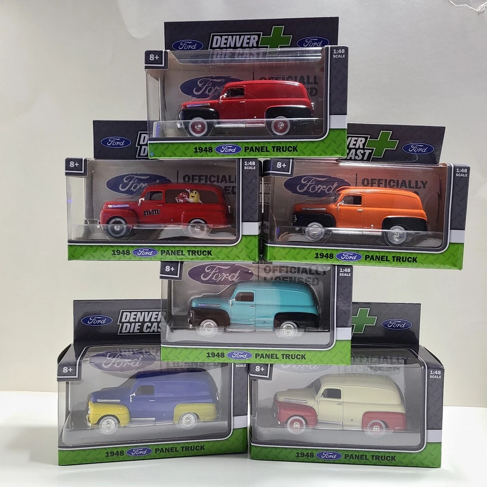 Denver Die Cast 1948 Panel Truck 1:48 Scale. Complete Series of Six. - Image 3 of 4