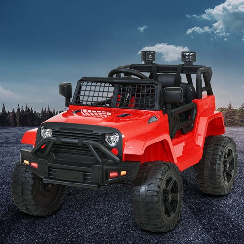 NNEDSZ Kids Ride On Car Electric 12V Car Toys Jeep Battery Remote Control Red - Picture 7 of 7