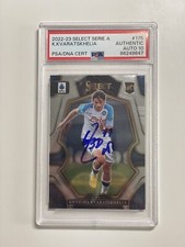 Khvicha Kvaratskhelia Signed Panini Select Rookie Card PSA/DNA Auto 10 Napoli RC