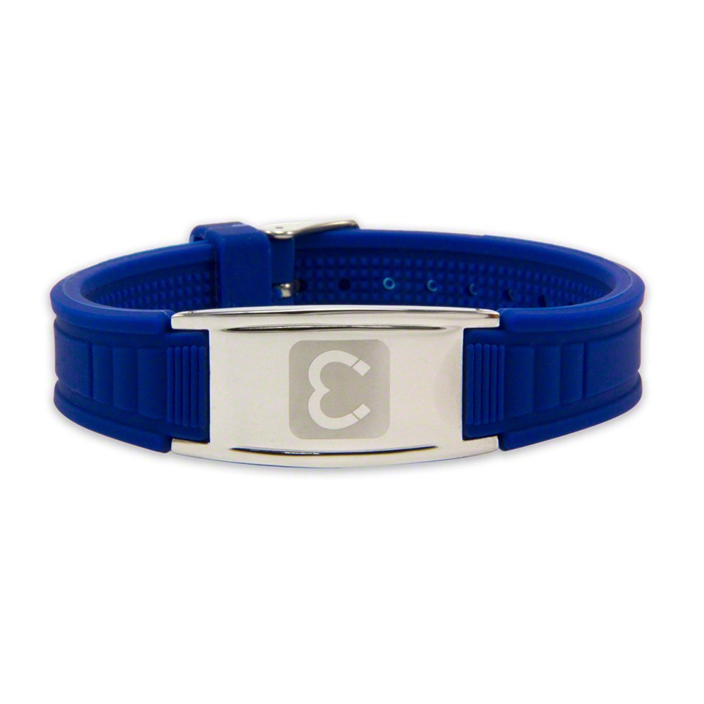 Unisex Rare Earth Magnetic Sports Bracelet for Therapy and Pain Relief - Blue