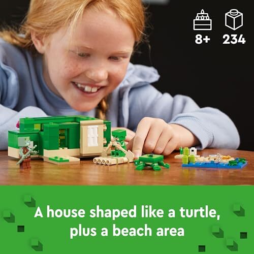LEGO Minecraft The Turtle Beach House 21254 Toy Block Children