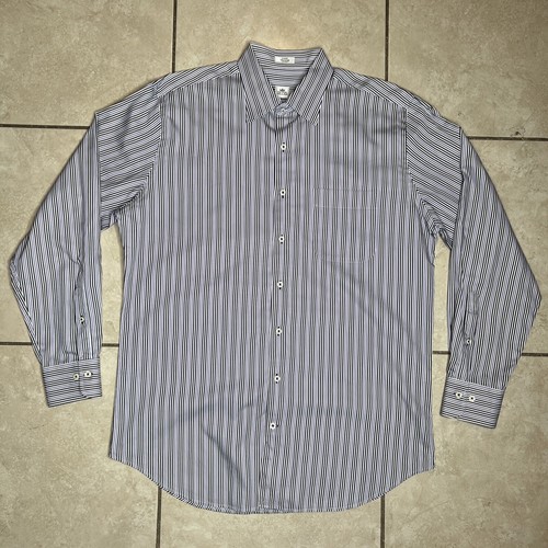 Peter Millar Long Sleeve Button Down Shirt Size Large Striped Multicolor