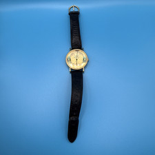 Franklin Mint Eagle SWISS Watch Stainless Steel Back 1988 Original Strap  AS IS 