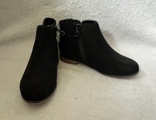 Cat  Jack Boots Girls Opal Sz 1 Booties Zipper Black Flaw