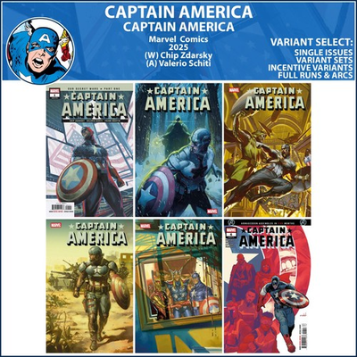 #ad Captain America 2025 #1 2 3 4 5 6 Marvel Comics COVER SELECT $109.88