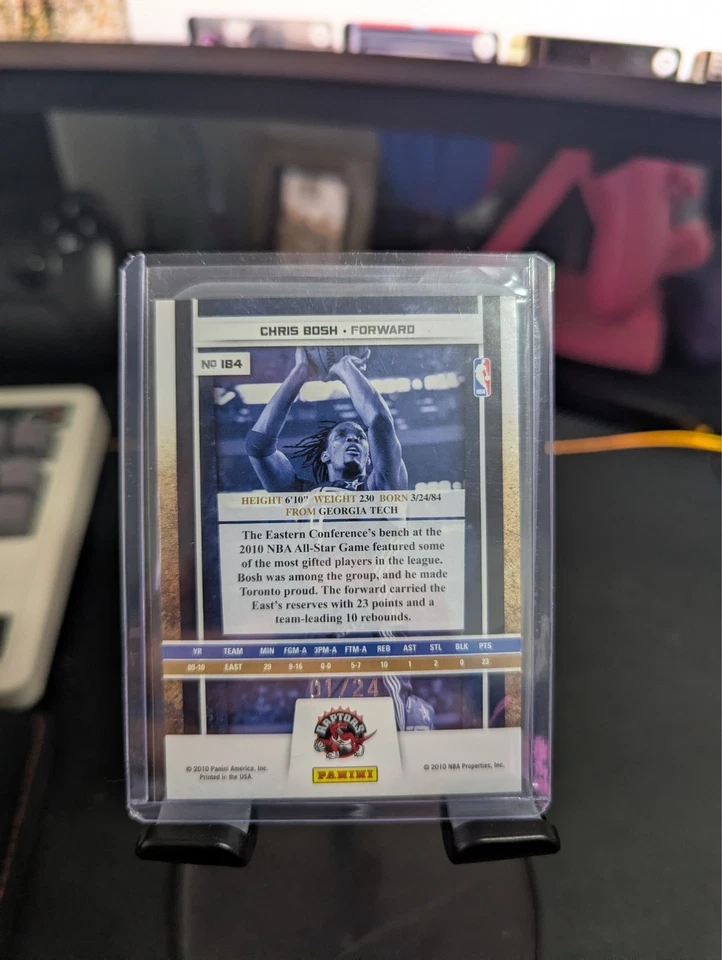 2009-10 Panini Season Update GOLD - All-Star Chris Bosh Card #184 Heat - Image 2 of 2