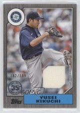 2022 Series 1 1987 Topps Baseball Relics Black /199 Yusei Kikuchi #87R-YK 0it7