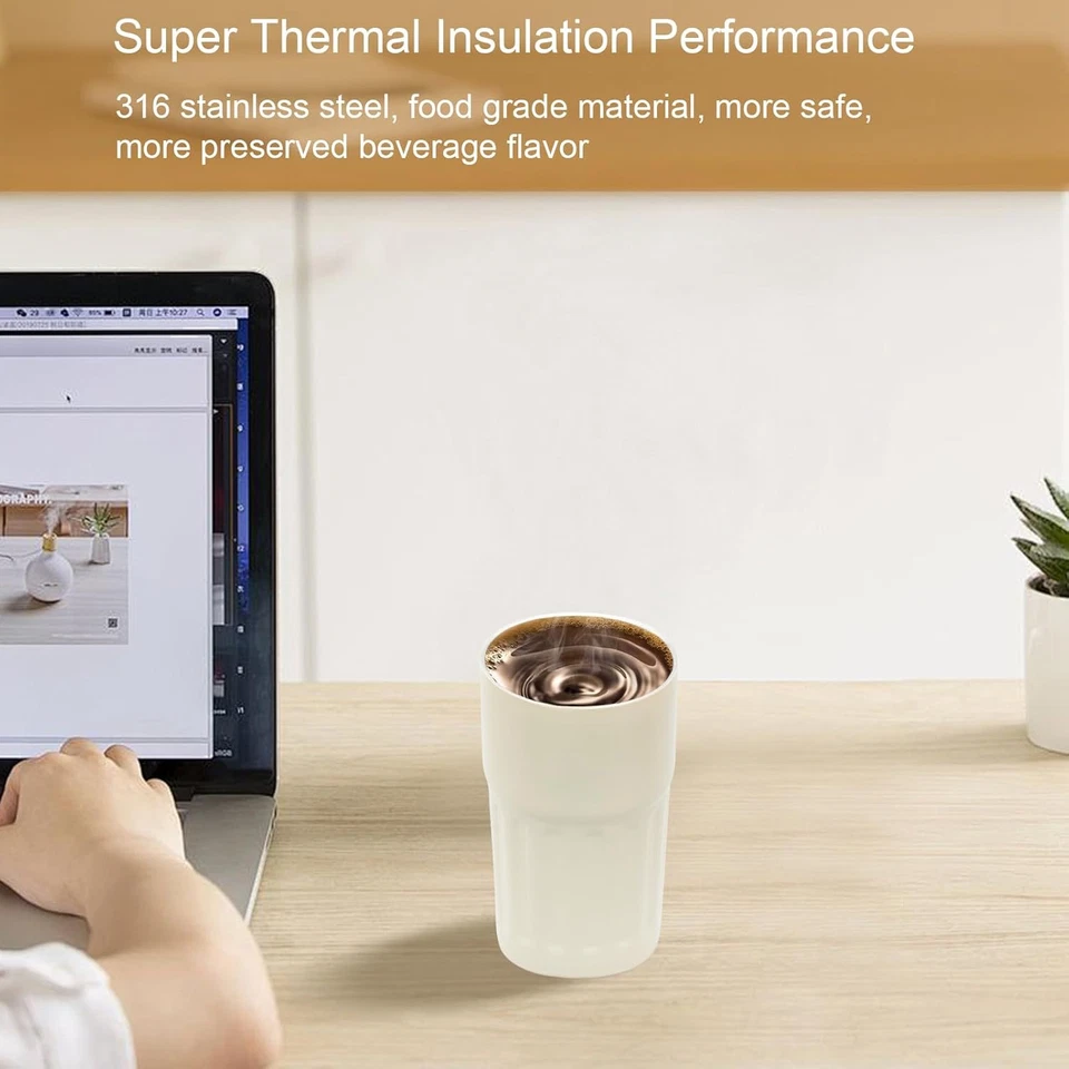 Termos Caffè, Tazza Termica Caffe Display Temperatura, Bicchiere Termico Acciaio - Immagine 4 di 4