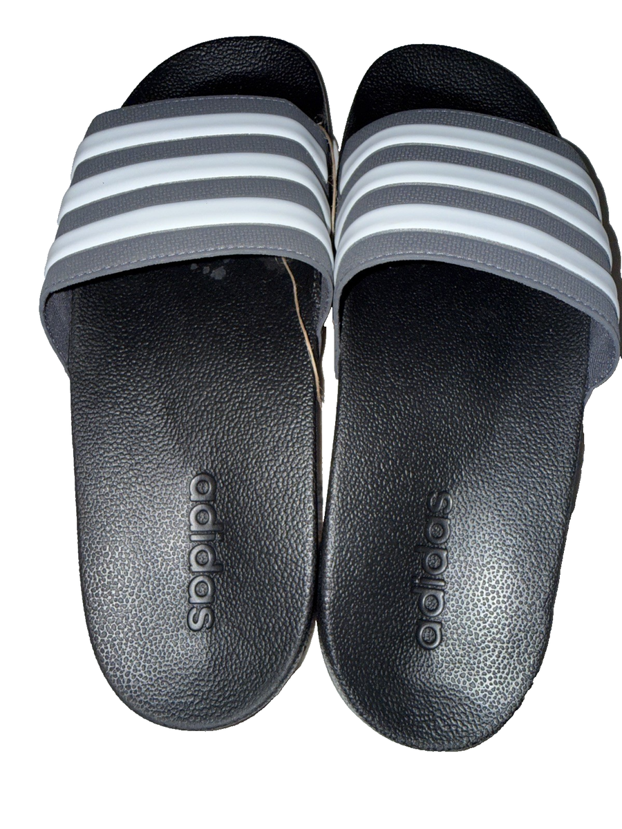 NWT New Adidas US 6 Kids Adilette Shower K Black White Pink  display picture 1