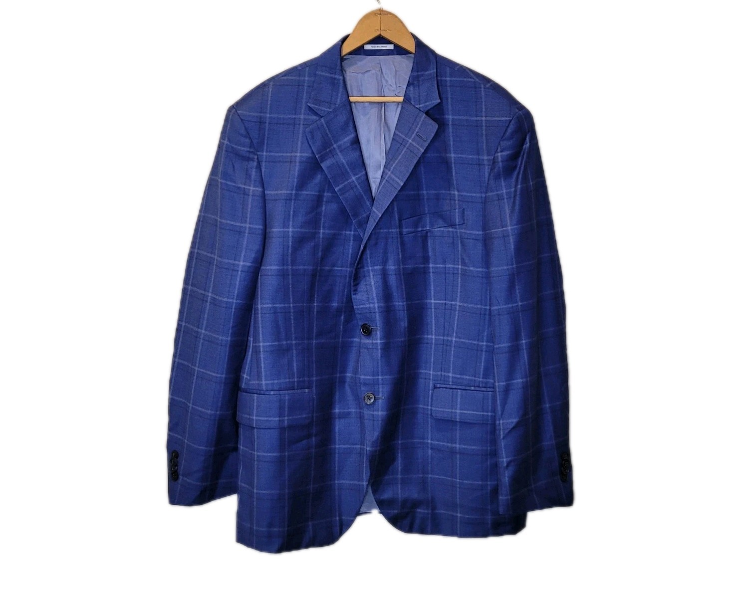 Peter Millar Wool Windowpane Plaid Two Button Dou… - image 1