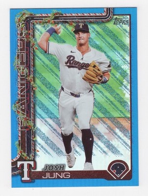 2025 TOPPS HOLIDAY BASEBALL BLUE METALLIC GLITTER FOIL #H1-H200
